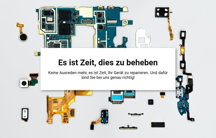 Zeit, das zu beheben Website Builder-Vorlagen