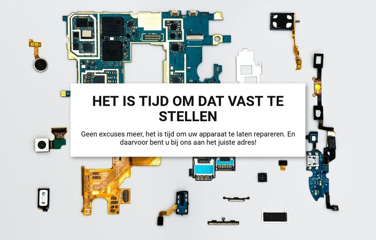 Tijd om dat op te lossen CSS-sjabloon