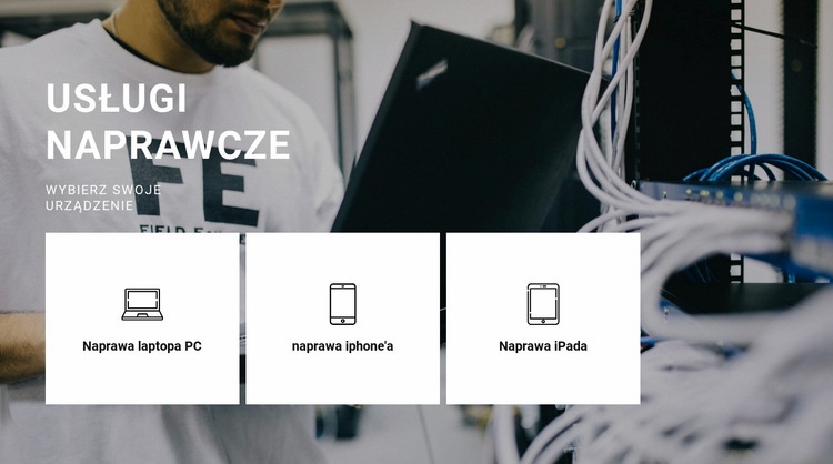 Naprawa dowolnego sprzętu Szablon HTML5