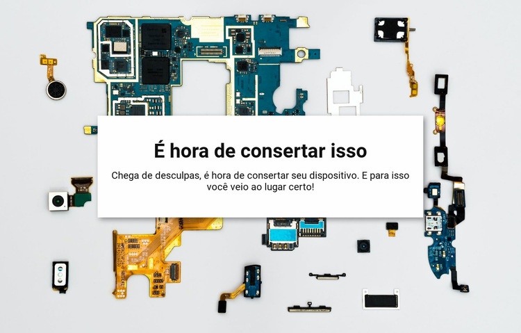 É hora de consertar isso Landing Page