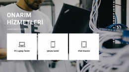 Herhangi Bir Ekipmanın Onarımı Şablonlar Html5 Duyarlı Ücretsiz