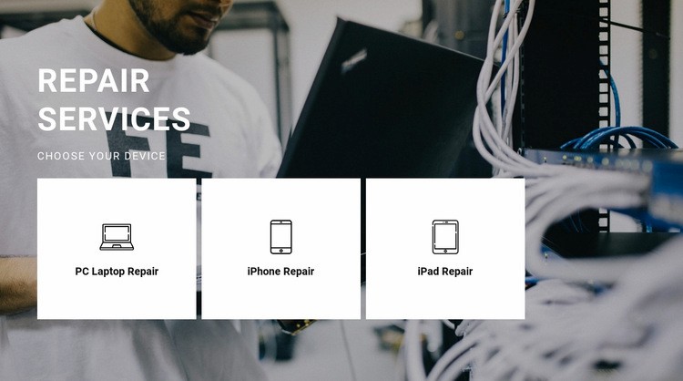 Repair of any equipment Webflow Template Alternative