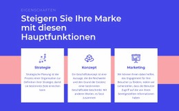 Responsive Webvorlage Für Erstellen Sie Ihre Markenstrategie