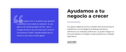Ayudamos A Tu Negocio A Crecer: Página De Destino De Alta Conversión
