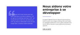 Nous Aidons Votre Entreprise À Se Développer - Conception Web Polyvalente