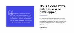 Nous Aidons Votre Entreprise À Se Développer