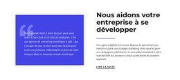 Meilleur Thème WordPress Pour Nous Aidons Votre Entreprise À Se Développer