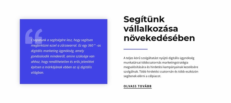 Segítünk vállalkozása növekedésében CSS sablon