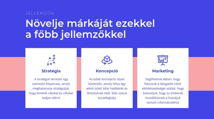 A márka stratégiájának megalkotása HTML Sablon