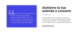 Aiutiamo La Tua Azienda A Crescere - Modello Di Mockup Del Sito Web