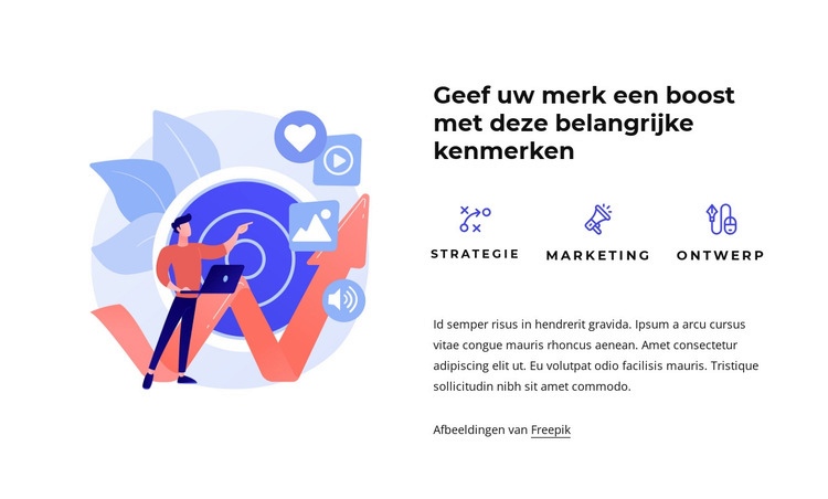 Merk- en ervaringsontwerp Website ontwerp