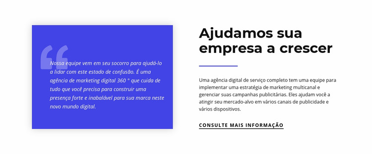 Ajudamos sua empresa a crescer Template Joomla