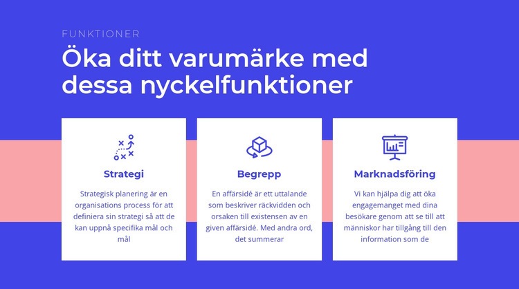 Skapa din varumärkesstrategi CSS -mall