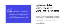 İşletmenizin Büyümesine Yardımcı Oluyoruz HTML5 Ve CSS3 Şablonu