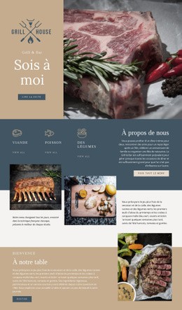 Le Meilleur Restaurant De Grillades - Online HTML Page Builder