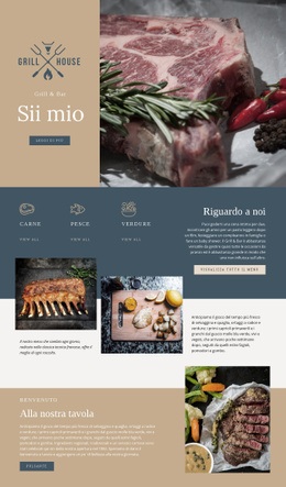 Raffinato Ristorante Grill House - Online HTML Page Builder