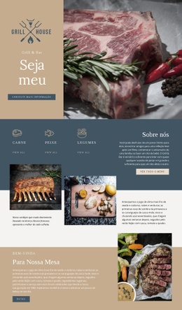 Modelo HTML5 Multifuncional Para O Melhor Restaurante De Churrascaria