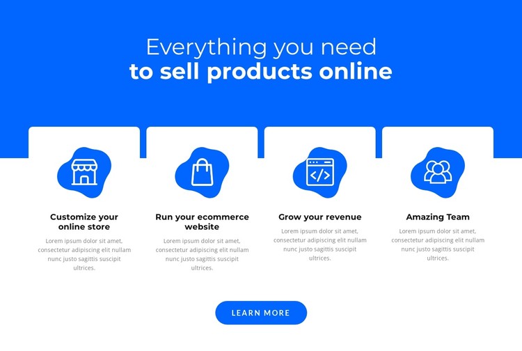 Sell products online CSS Template
