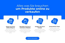 Produkte Online Verkaufen CSS-Rastervorlage