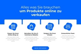 Mehrzweck-Website-Builder Für Produkte Online Verkaufen