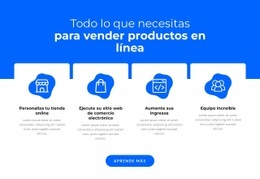 Vender Productos En Línea -Maqueta De Sitio Web Lista Para Usar