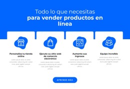 Vender Productos En Línea Plantilla De Cuadrícula CSS