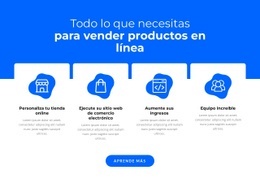 Vender Productos En Línea: Plantilla De Una Página Multipropósito