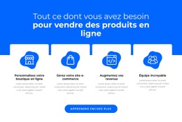 Vendre Des Produits En Ligne Modèle De Grille CSS