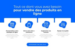 Vendre Des Produits En Ligne - Modèle De Page De Destination