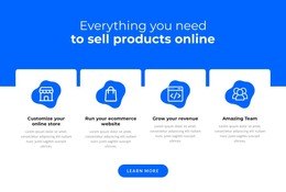 Sell Products Online - Free HTML Template