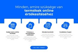 Termékek Értékesítése Online CSS Rácssablon