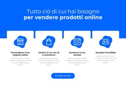 Vendi Prodotti Online Modello Di Griglia CSS