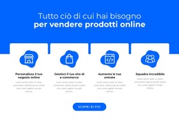 Vendi Prodotti Online - Modello Di Pagina Di Destinazione