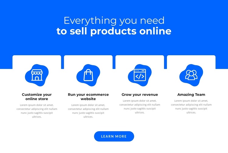 Sell products online Joomla Template