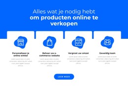 Producten Online Verkopen CSS-Rastersjabloon