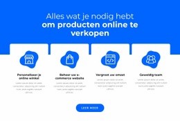 Multifunctionele HTML5-Sjabloon Voor Producten Online Verkopen