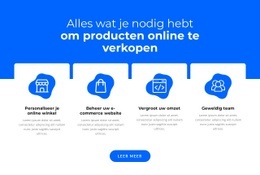 Producten Online Verkopen Sjabloon