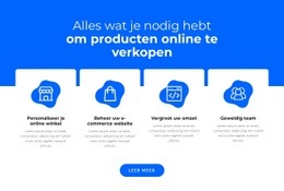 Producten Online Verkopen - Multifunctionele Sjabloon Van Één Pagina