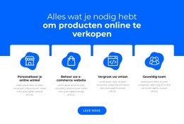 Multifunctionele Websitebouwer Voor Producten Online Verkopen