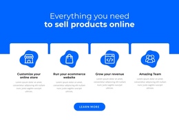 Sell Products Online - Multi-Purpose One Page Template