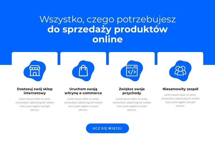 Sprzedawaj produkty online Wstęp