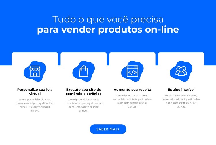 Vender produtos online Template CSS