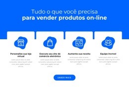 Vender Produtos Online - Página De Destino Fácil De Usar
