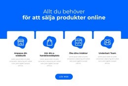 Sälj Produkter Online - Gratis HTML-Mall