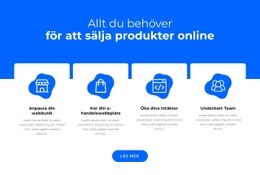 Sälj Produkter Online - Målsidesmall