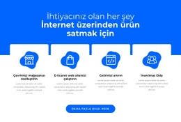 Ürünleri Çevrimiçi Sat - Kullanımı Kolay Açılış Sayfası