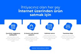 Ürünleri Çevrimiçi Sat CSS ızgara Şablonu
