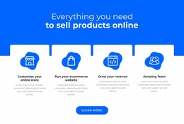 Sell Products Online -Ready To Use Website Mockup