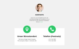 Speichern Sie Ihre Kontakte HTML-Vorlage