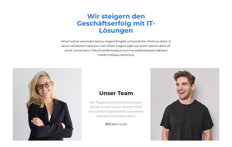 Team von jungen Fachleuten HTML-Vorlage